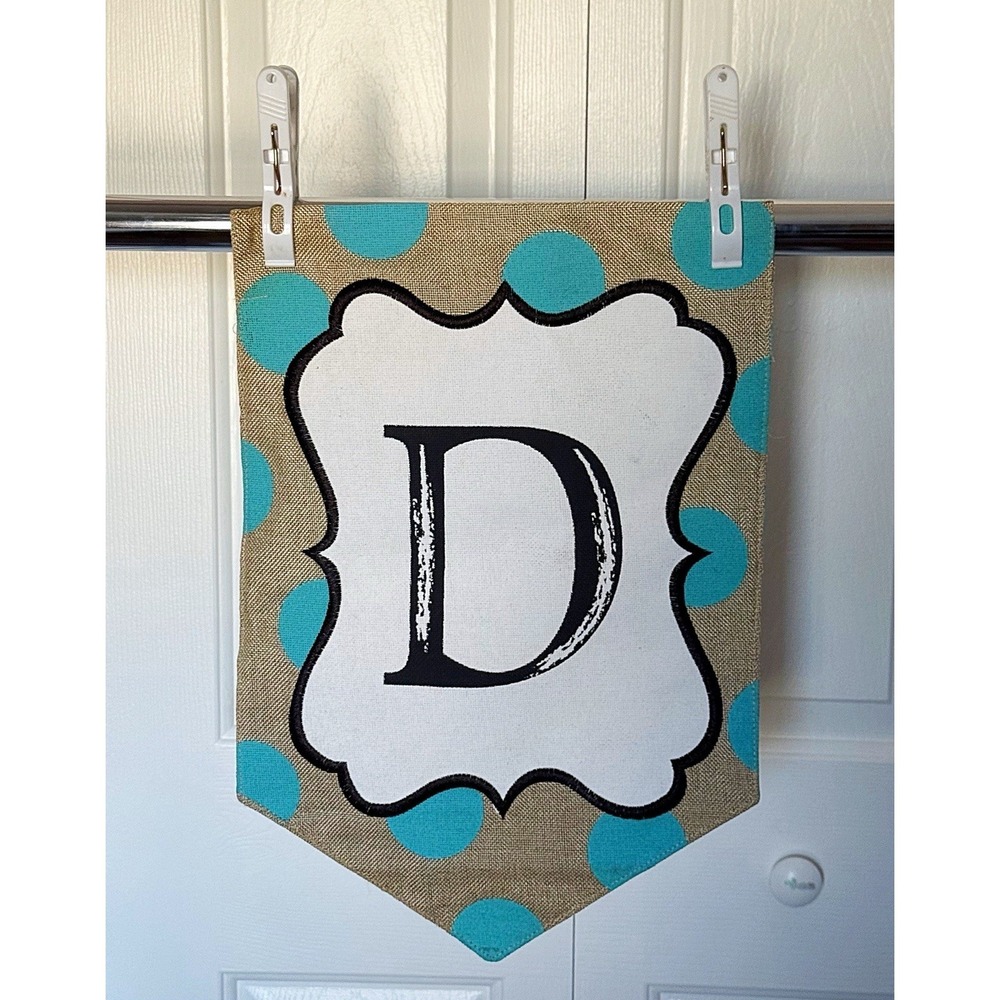 Garden Flag With The Letter D